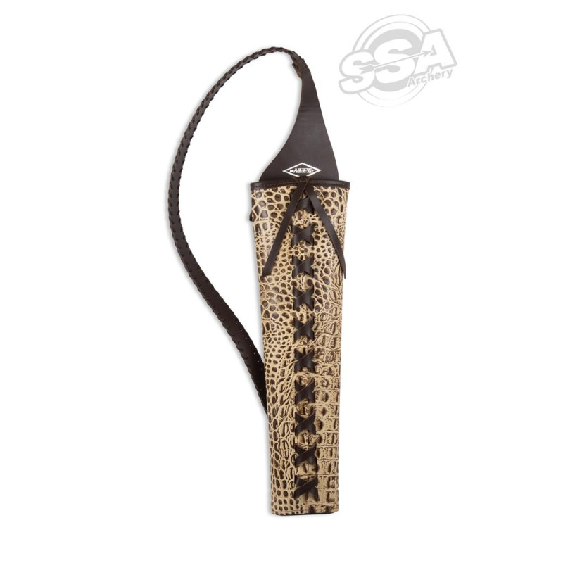 NEET QUIVERS FOR TRADITIONAL BACK T-BQ-7 ALLIGATOR EMBOSSED RH TAN