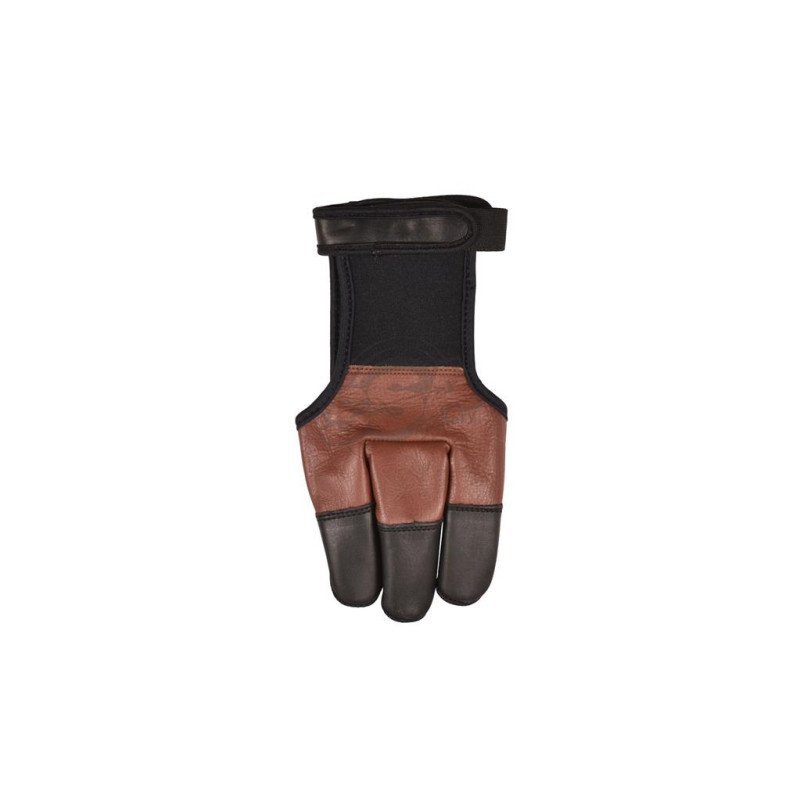 BUCKTRAIL SHOOTING GLOVE HYBRID FULL PALM LEATHER/NEOPRENE WITH REINFORCED FINGERTIPS SMALL