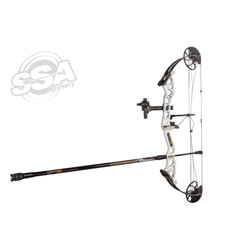 SANLIDA COMPOUND PACKAGE XS HERO X8 / ROTATING MOD 7-35LBS / 16.5"-29" / RH WHITE