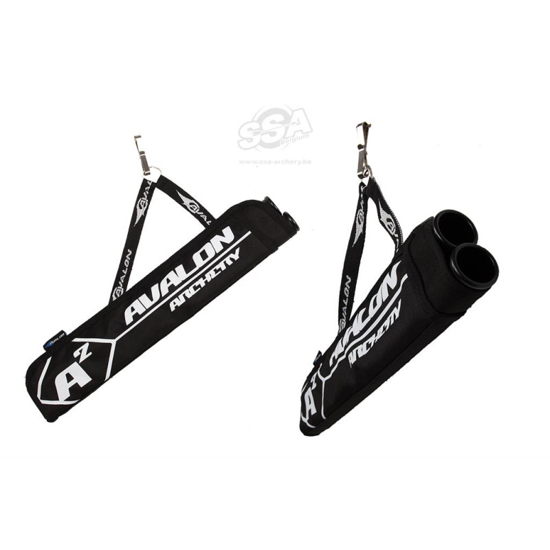 AVALON TARGET QUIVERS A2 BLACK  2TUBES WITH HOOK AMBIDEXTER