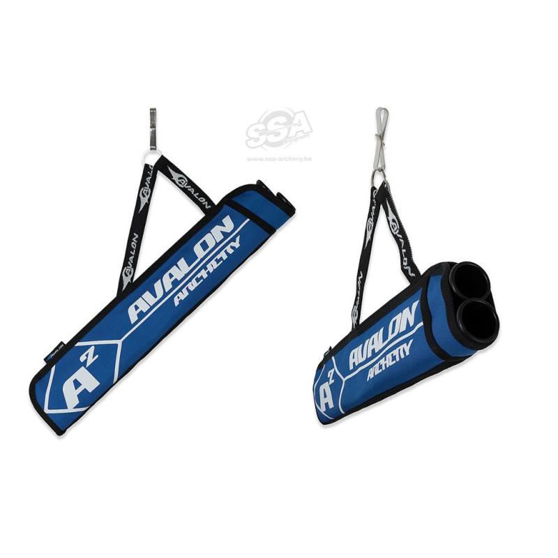 AVALON TARGET QUIVERS A2 BLUE  2TUBES WITH HOOK AMBIDEXTER