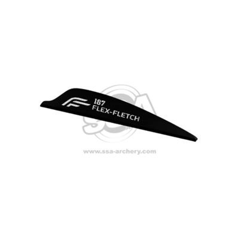 FLEXFLETCH VANES FFP-187 SHIELD BLACK 100/PK