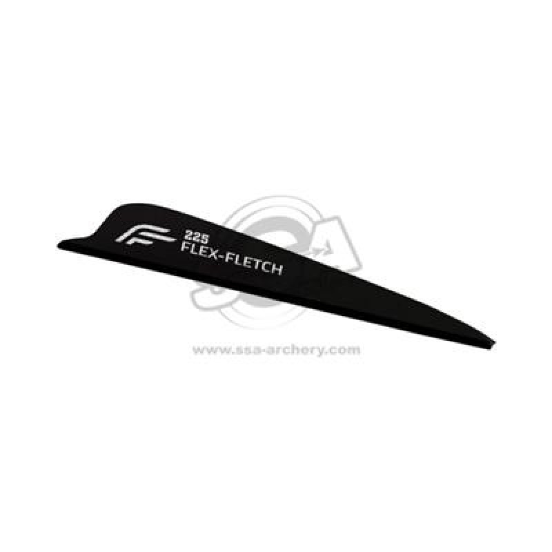 FLEXFLETCH VANES FFP-225 SHIELD BLACK 100/PK