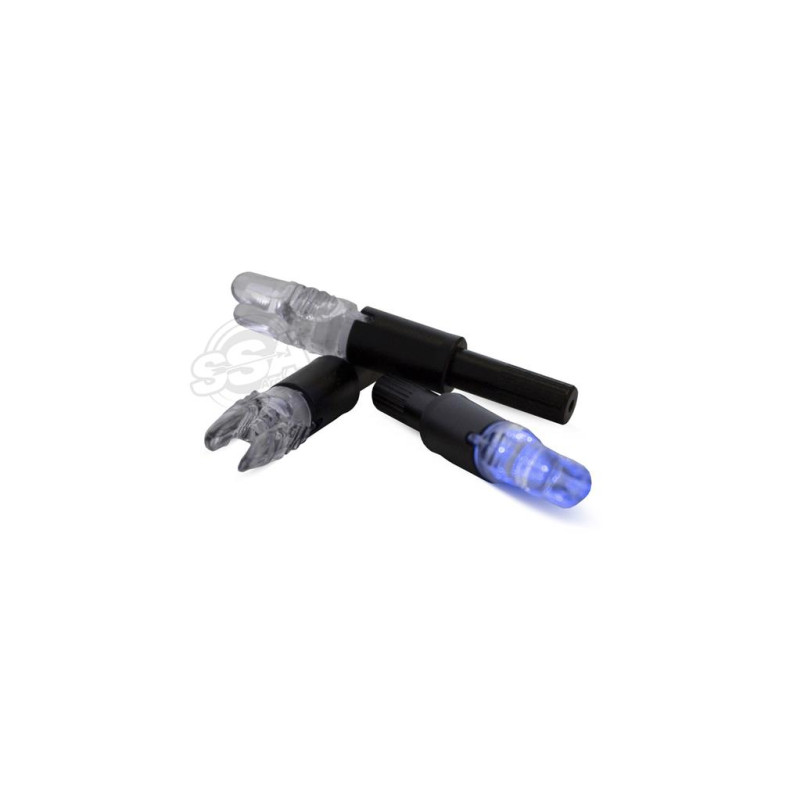 NAP LIGHTED NOCKS UNIVERSAL COLLARS (G/X/H/S) BLUE 6/PK
