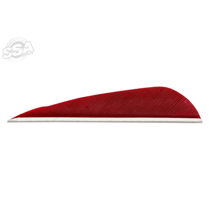 SKYLON FEATHERS ROUND 3" LW RED 24/PK