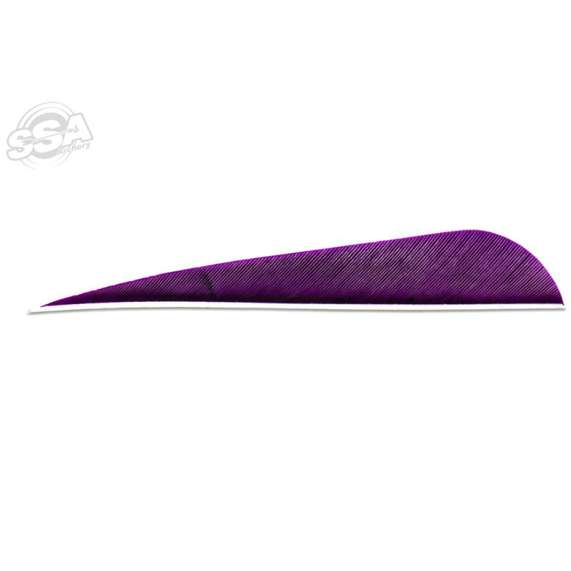 SKYLON FEATHERS ROUND 4" LW PURPLE 24/PK