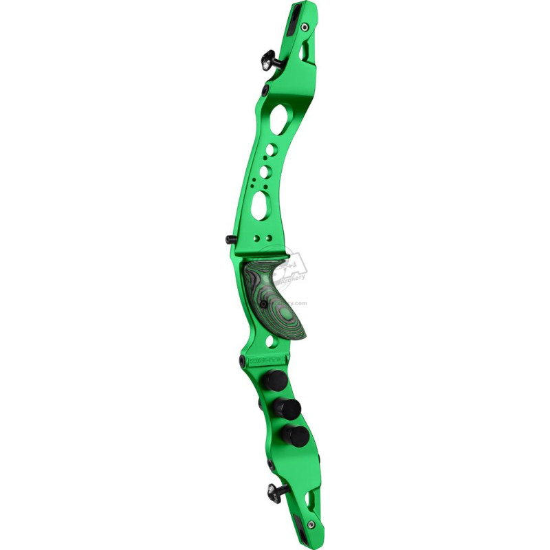KINETIC RISERS CNC VYGO 25" LH GREEN WITH BLACK WEIGHT