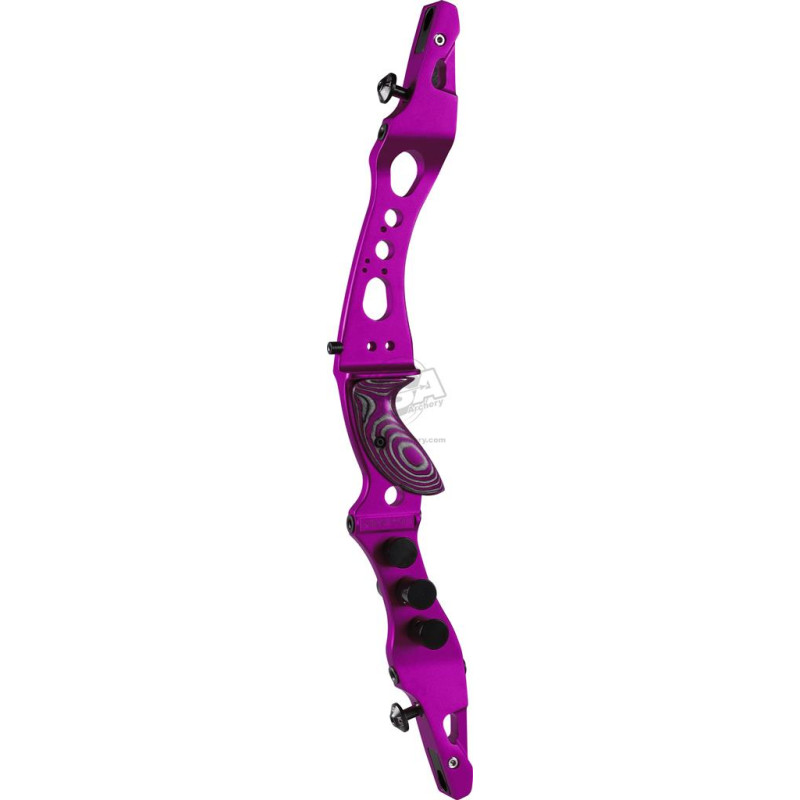 KINETIC RISERS CNC VYGO 25" LH PURPLE WITH BLACK WEIGHT