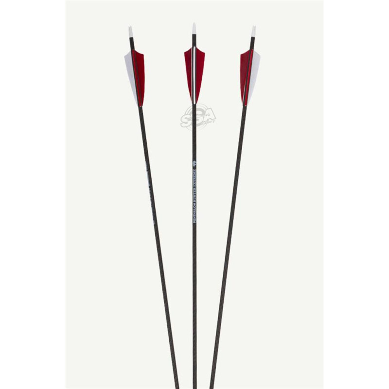 BEARPAW ARROWS CARBON HUNTER EXTREME spine 600 / FEATHERS / NOCK /POINT 12/PK