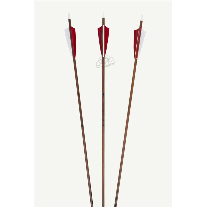 BEARPAW ARROWS CARBON HEAVY HUNTER spine 500 / FEATHERS / NOCK /POINT 12/PK