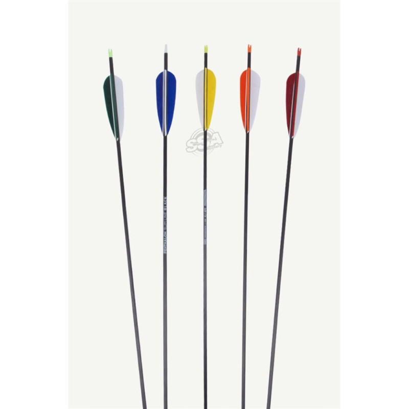 BEARPAW ARROWS CARBON SLIM LINE SUMMER EDITION spine 1600 / FEATHERS / NOCK /POINT 12/PK