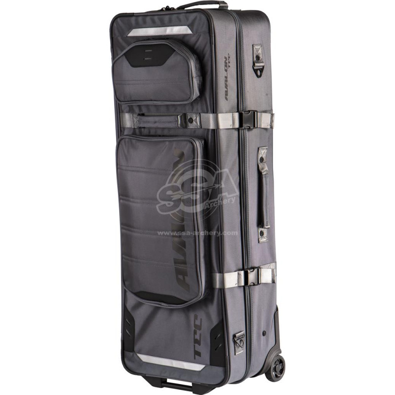 AVALON TEC TROLLEY RECURVE CASE GRAY WITH BLACK LOGO