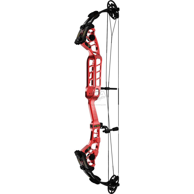 SANLIDA COMPOUND HERO 10 II 37" MEDIUM CAM 40-50LBS 26-29" RH ANODIZED RED