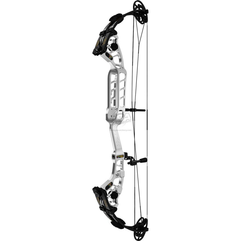 SANLIDA COMPOUND HERO 10 II 37" MEDIUM CAM 50-60LBS 26-29" RH ANODIZED SILVER