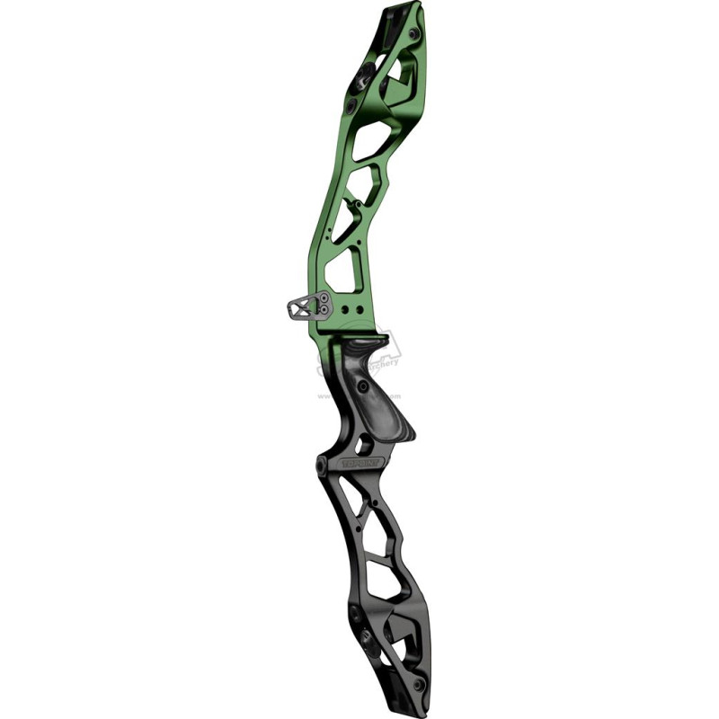 TOPOINT RISERS CNC NEW AERODYN DUAL COLOR 25" LH ANODIZED BLACK/DARK GREEN