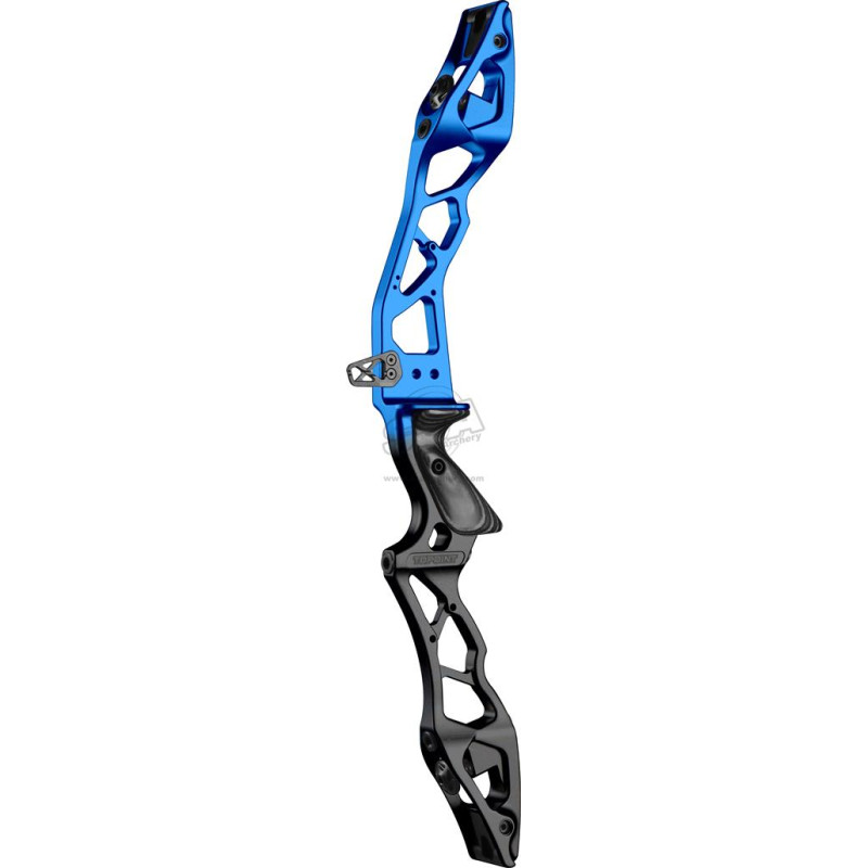TOPOINT RISERS CNC NEW AERODYN DUAL COLOR 25" LH ANODIZED BLACK/BLUE